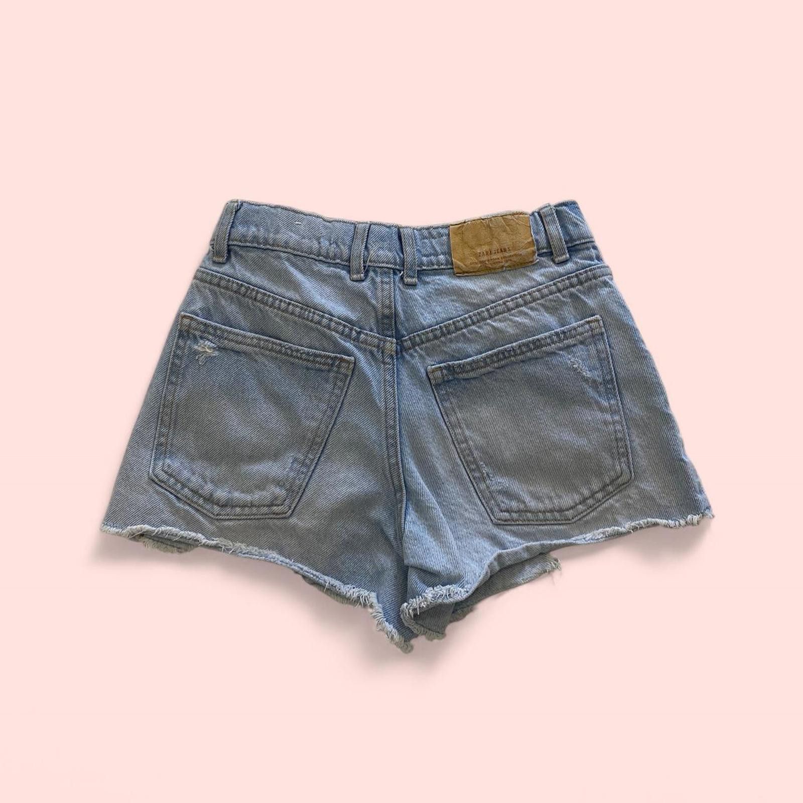 Zara Zara blue denim summer shorts Size 34" / US 12 / IT 48 - 5 Thumbnail