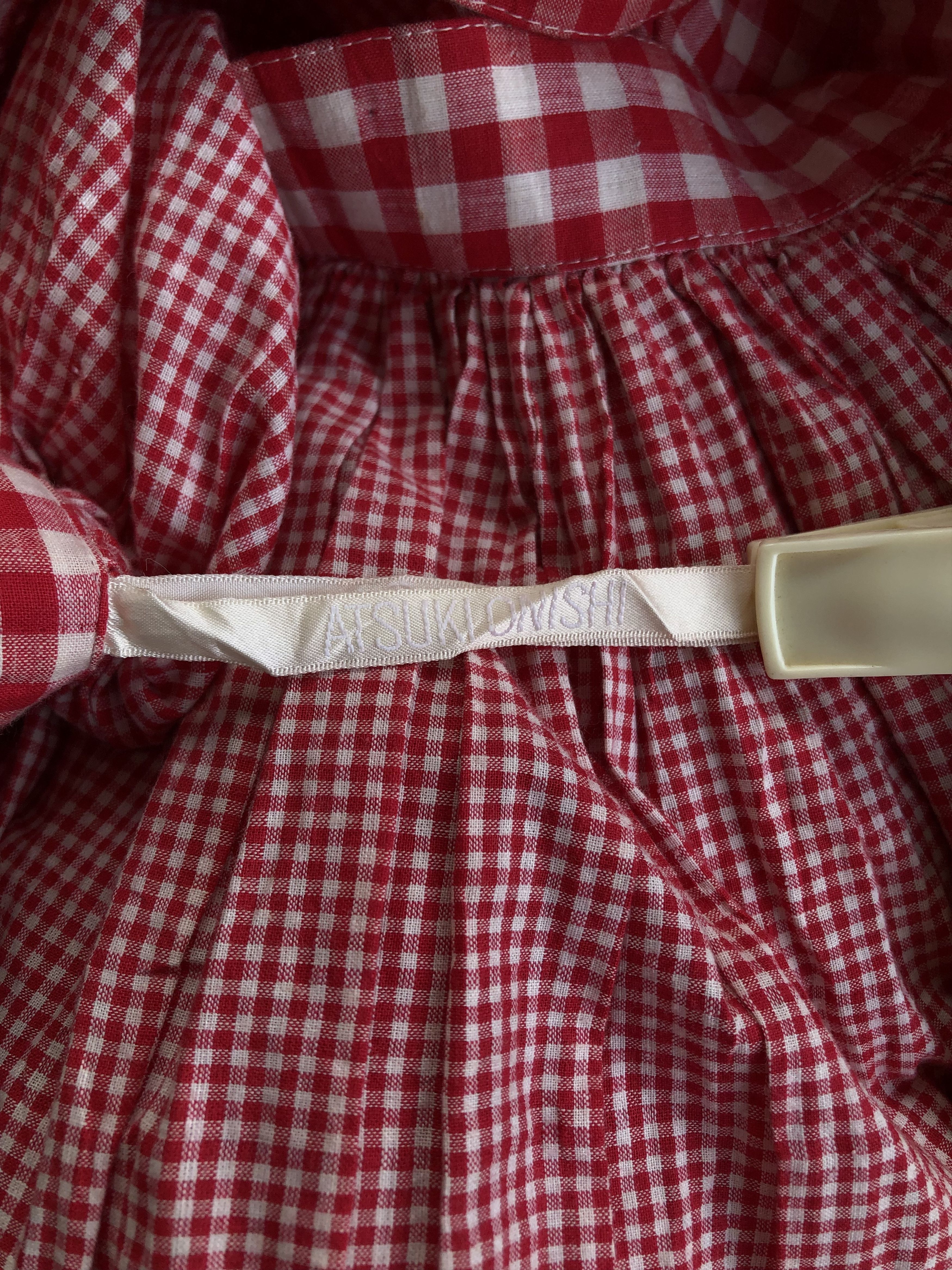 Japanese Brand 80s A.O. Atsuki Onishi Gingham skirt Size 26" / US 2 / IT 38 - 5 Thumbnail