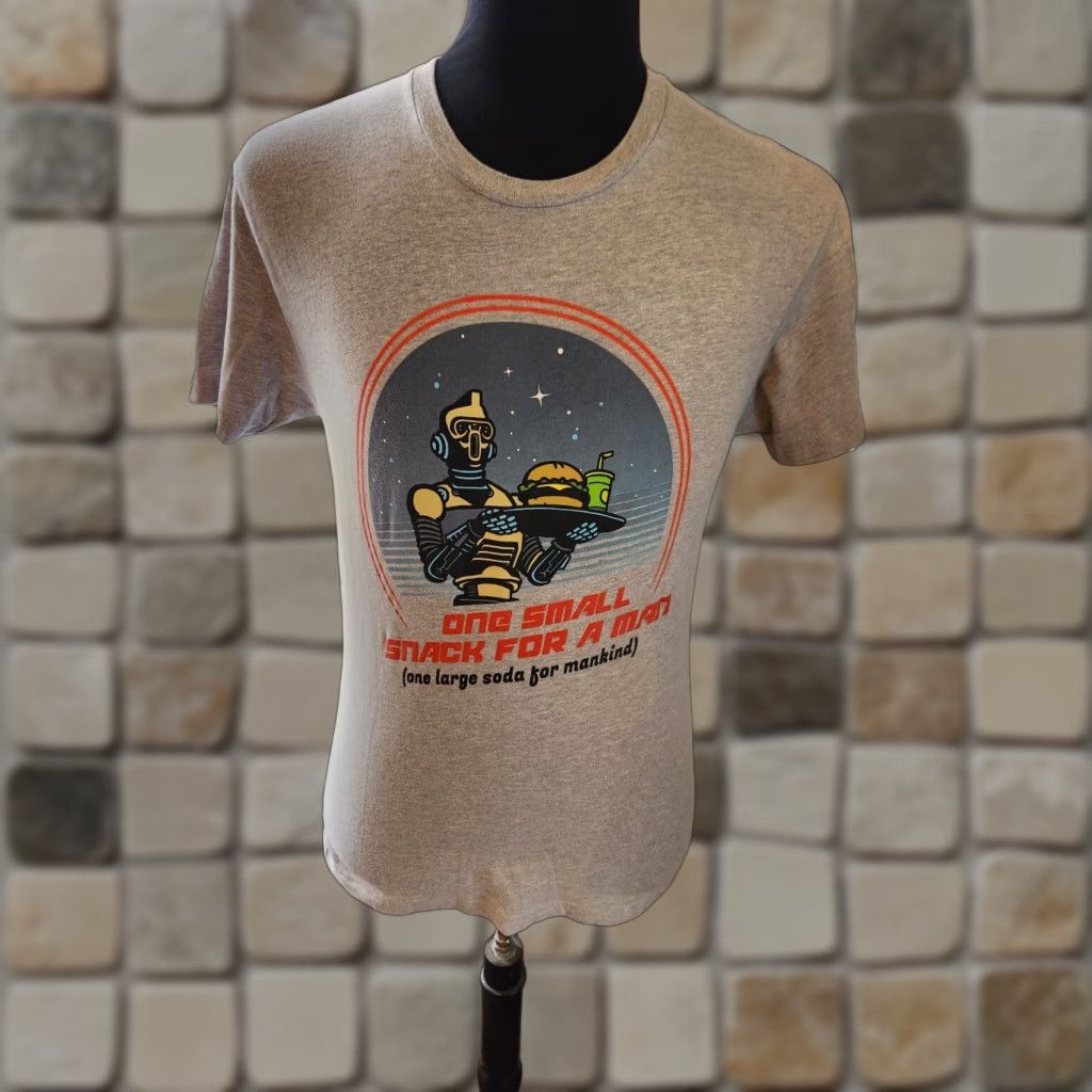 Vintage NETFLIX Space Force Meal Armstrong Gray T-Shirt Mens Large Size L Graphic Tee Logo Short Sleeve Crew Neck Cotton Polyester Size US L / EU 52-54 / 3 - 1 Thumbnail