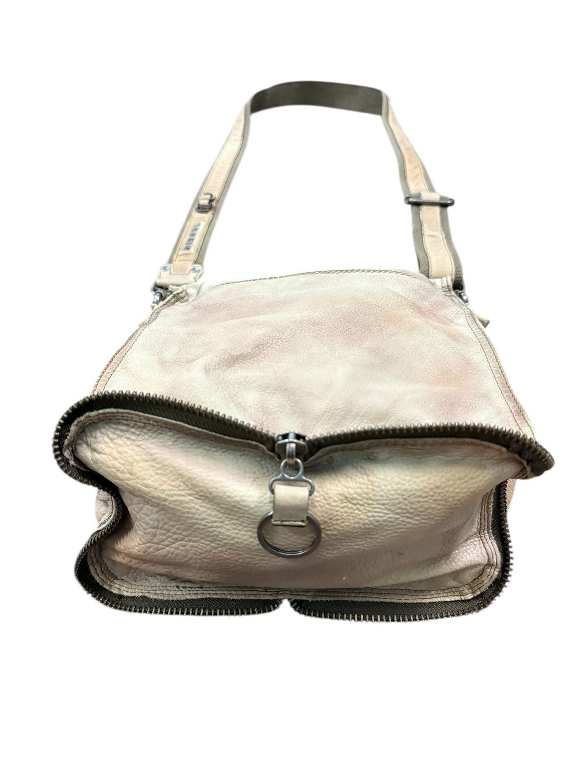 Diesel RARE DIESEL LEATHER PATINA PACKABLE CROSSBODY BAG Size ONE SIZE - 4 Thumbnail