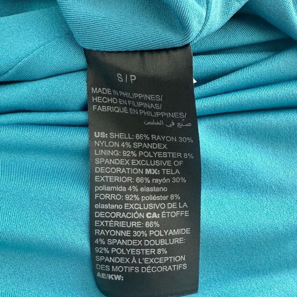 White House Black Market SZ S blue fit and flare dress - crrs.pl