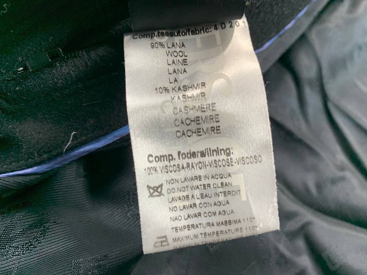 Designer × Versace Mens wool coat Versace Collection Size 50 Size US M / EU 48-50 / 2 - 14 Thumbnail