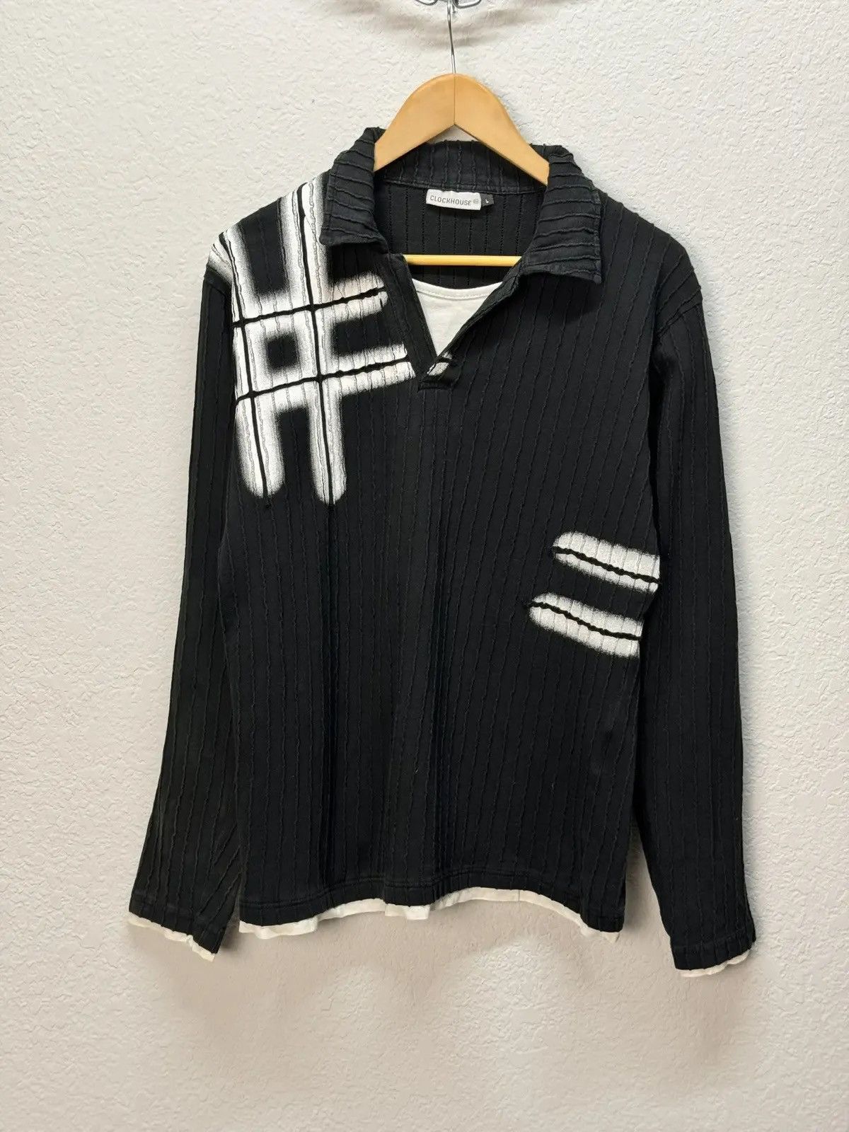 If Six Was Nine × Le Grande Bleu (L.G.B.) × Vintage VINTAGE SWEATER AVANT GARDE IF SIX WAS NINE STYLE GOTHIC Size US L / EU 52-54 / 3 - 5 Thumbnail