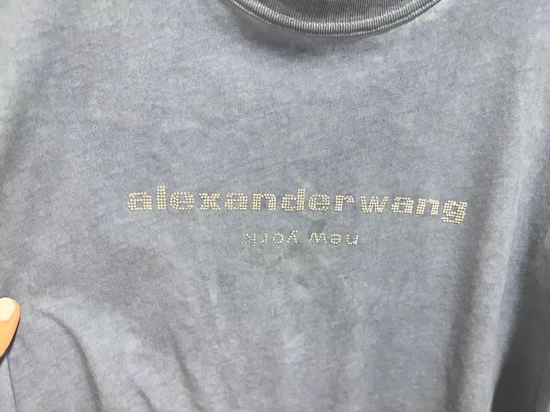 Alexander Wang Alexander Wang Blue Short Sleeve Shirt- Size XS / US 0-2 / IT 36-38 - 3 Thumbnail