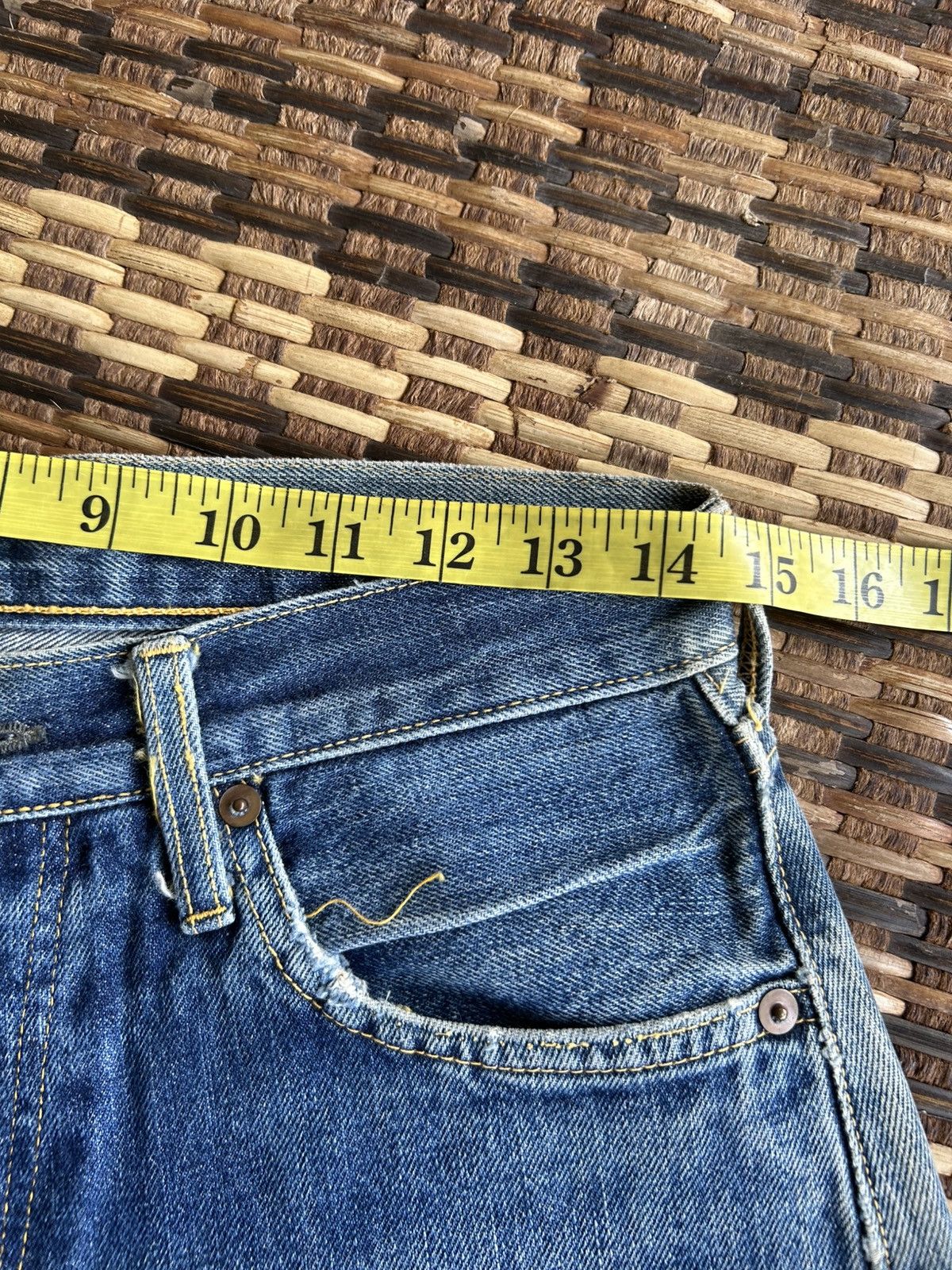 Japanese Brand × Kapital × Vintage Japanese Salvedge Vintage Distressed Denim Jeans Size US 29 - 6 Thumbnail