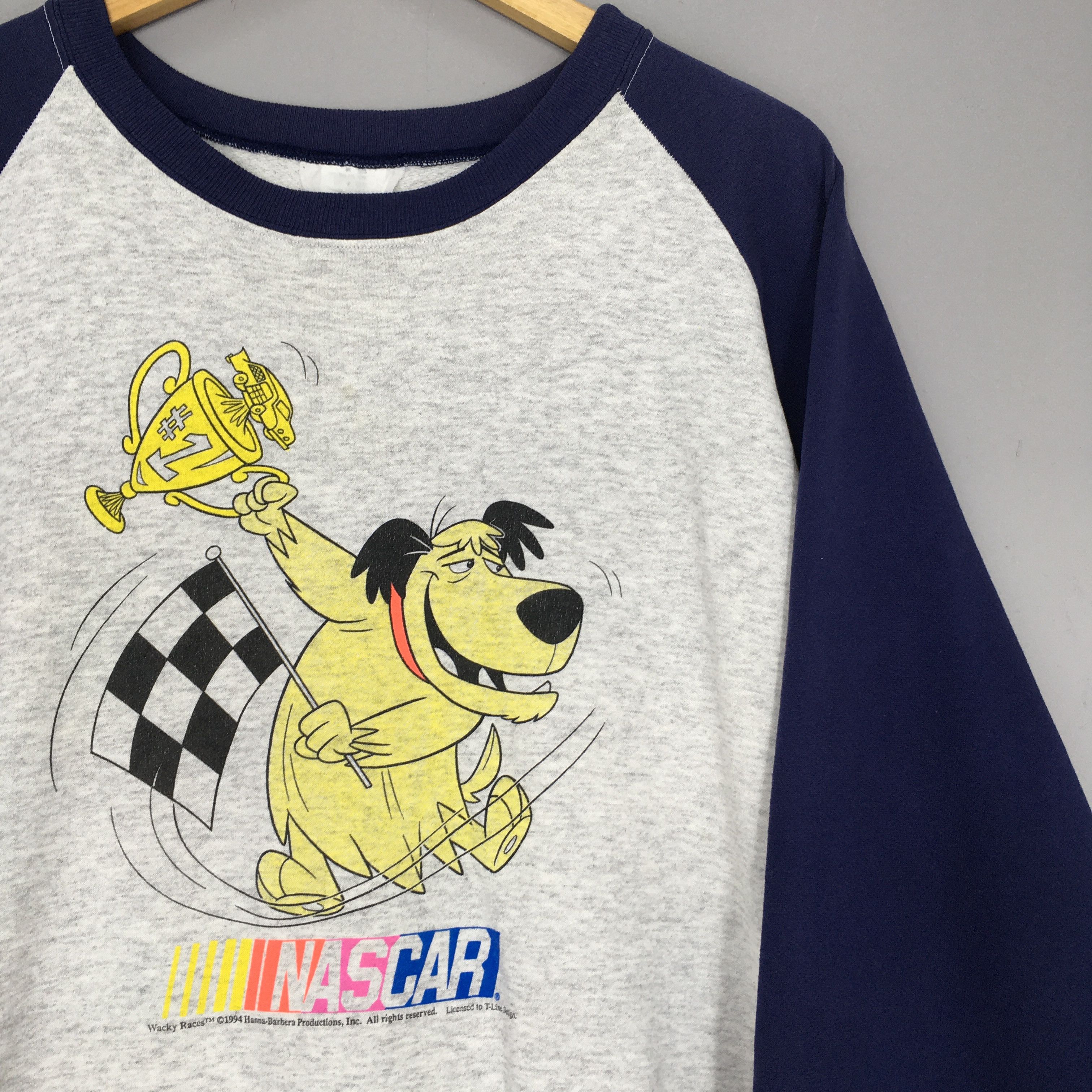 NASCAR × Vintage Vintage 90s Hanna Barbera Wacky Races Nascar Sweatshirt Size US L / EU 52-54 / 3 - 2 Thumbnail