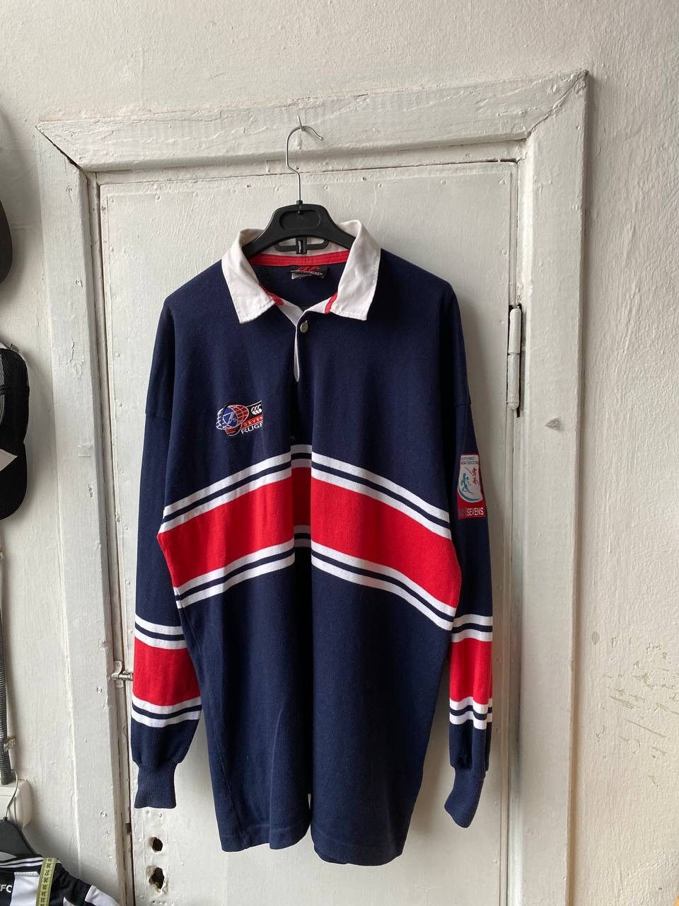 Canterbury of New Zealand Vintage 1997 Rugby Sevens Hong Kong Canterbury Longsleeve Size US XL / EU 56 / 4 - 1 Thumbnail