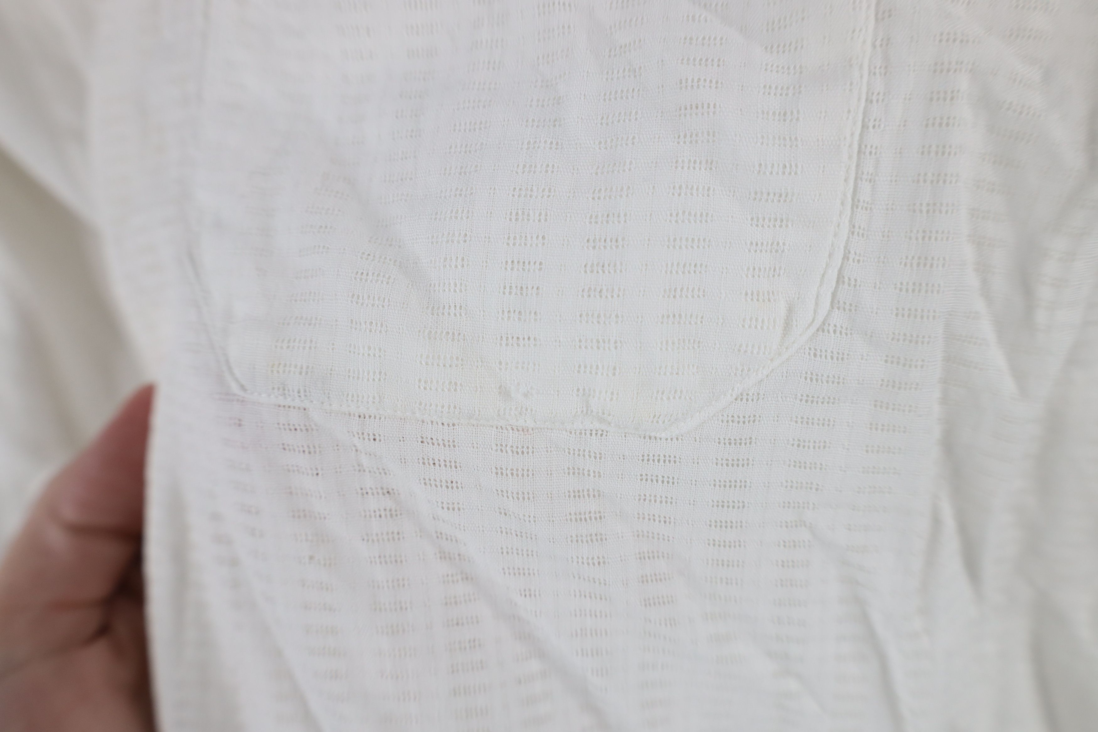 Vintage Vintage 60s Rockabilly Collar Button Shirt White Japan Size US M / EU 48-50 / 2 - 8 Thumbnail