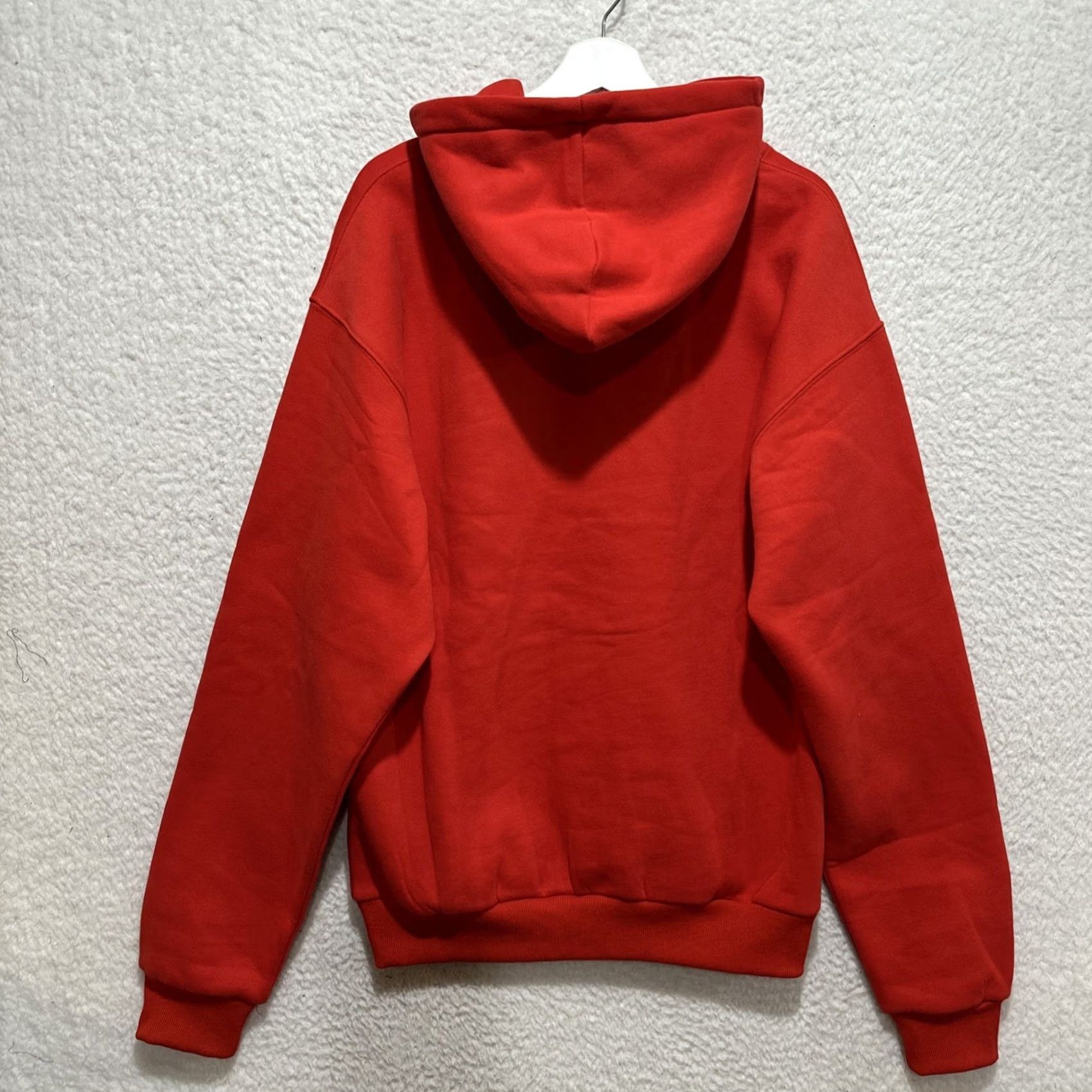 Logo 7 Comfrt Minimalist Men's Hoodie Size S Crimson Red Pullover Fleece Oversized Logo Pullover Hoodie Mens S Red Logo Size US S / EU 44-46 / 1 - 2 Thumbnail