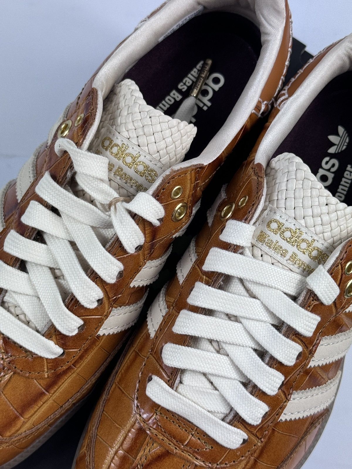 Adidas × Wales Bonner ADIDAS SAMBA BROWN CROC SNEAKERS Size US 5.5 / IT 35.5 - 5 Thumbnail