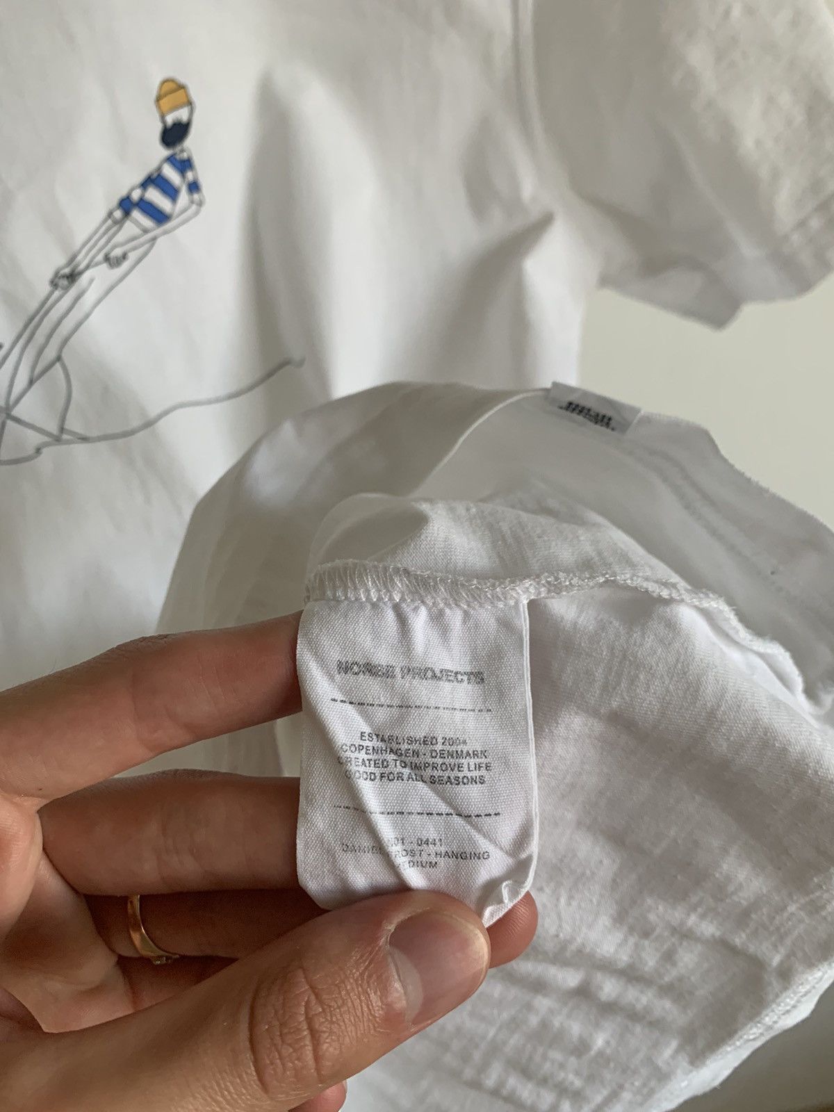 Norse Projects Norse Projects x Daniel Frost Hanging T Shirt White Size US M / EU 48-50 / 2 - 6 Thumbnail