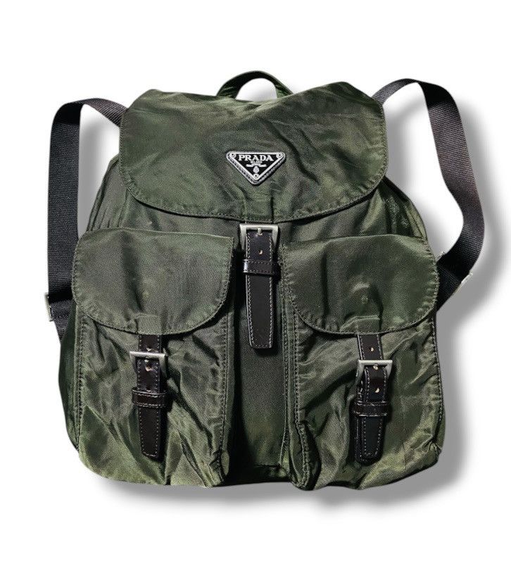 Prada Prada Green Nylon Messenger Bag | Grailed