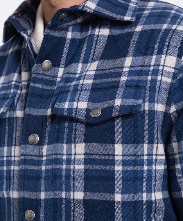 Brunello Cucinelli 0924 Goose Padded Jacket in Blue Size US XL / EU 56 / 4 - 7 Thumbnail