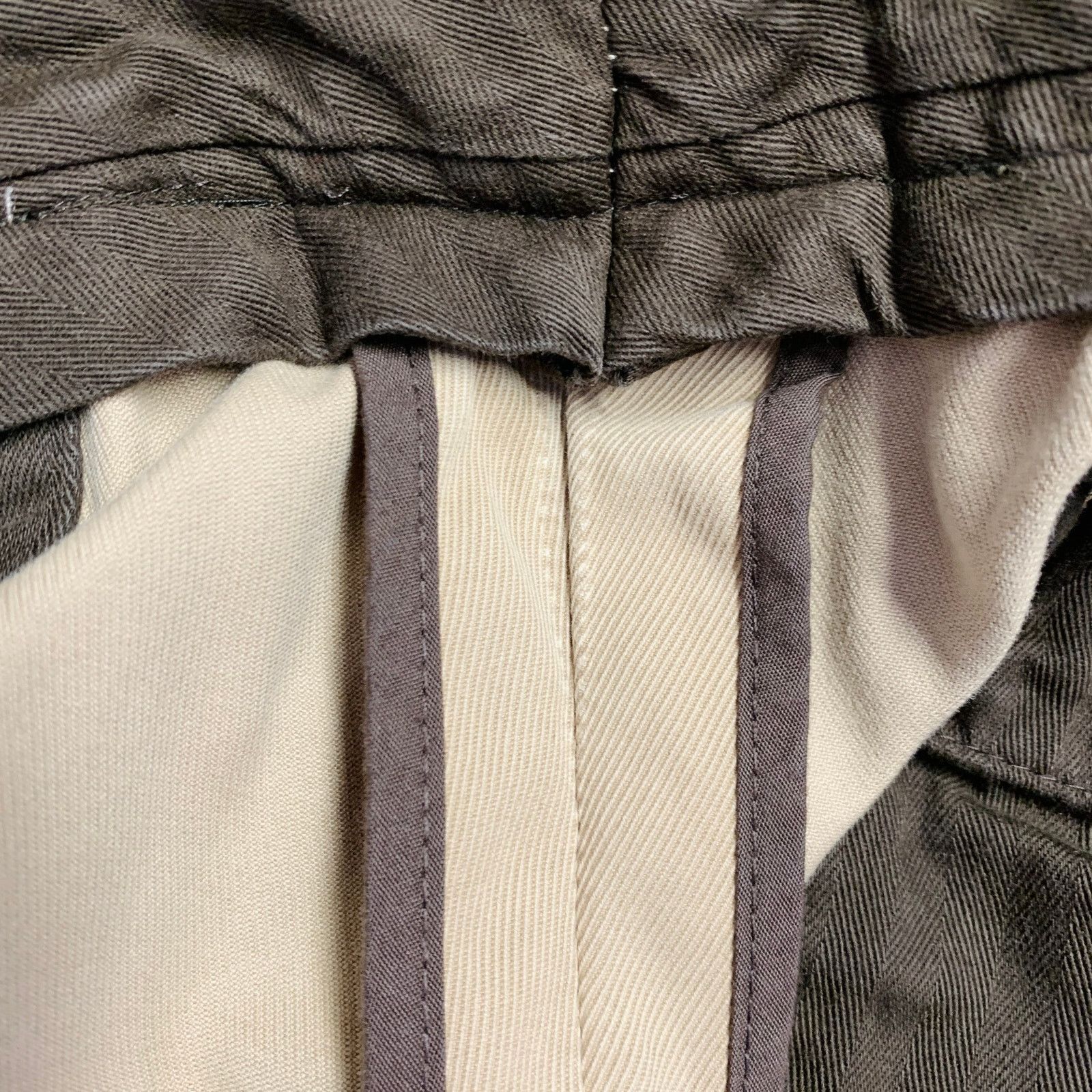 Other Size 36 Khaki Cotton Blend Twill Flat Front Casual Pants Size US 36 / EU 52 - 7 Thumbnail