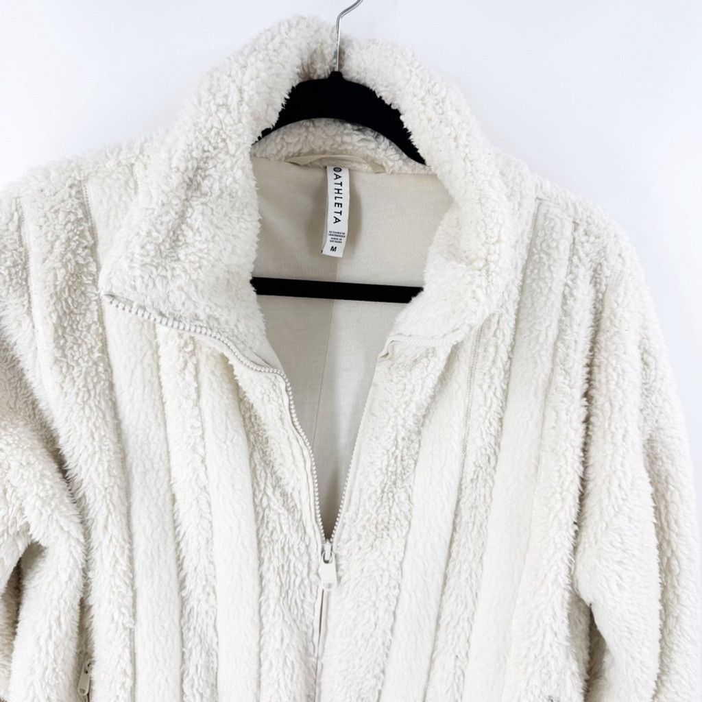 Athleta Athleta Willow Fleece Sherpa Jacket | Sz M Size M / US 6-8 / IT 42-44 - 3 Thumbnail