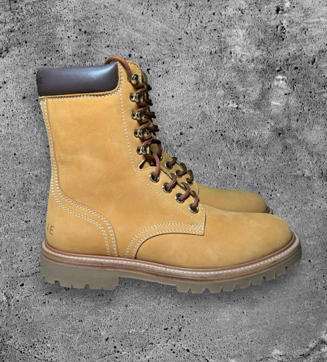 Celine × Hedi Slimane CELINE HOMME “FW21 KURT HIGH LACE-UP BOOT 35” Size US 8.5 / EU 41-42 - 4 Thumbnail