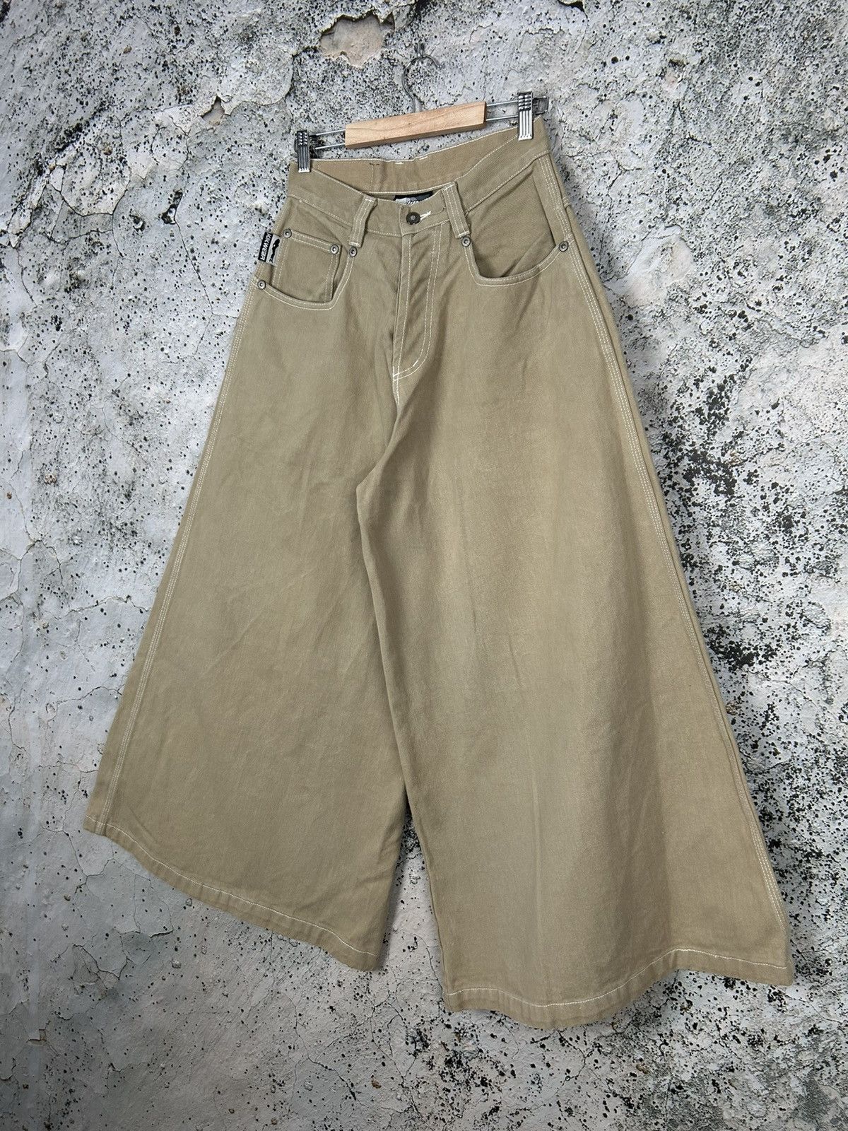 Vintage Vintage Kik Wear Super Wide Leg Baggy Pants Rate 90s Rap Size US 28 / EU 44 - 3 Thumbnail