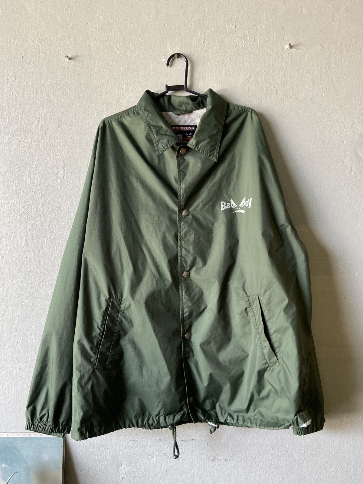 Japanese Brand × Vintage Vintage Bad boy big logo nylon windbreaker buttom jacket Size US L / EU 52-54 / 3 - 1 Thumbnail