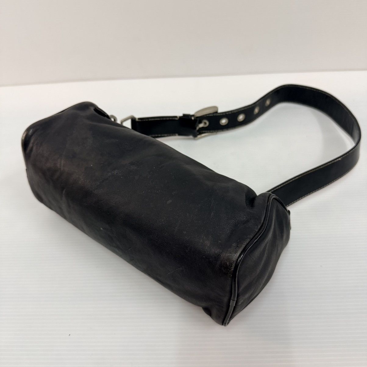 Prada Prada Black Leather Dinner Bag Size ONE SIZE - 4 Thumbnail