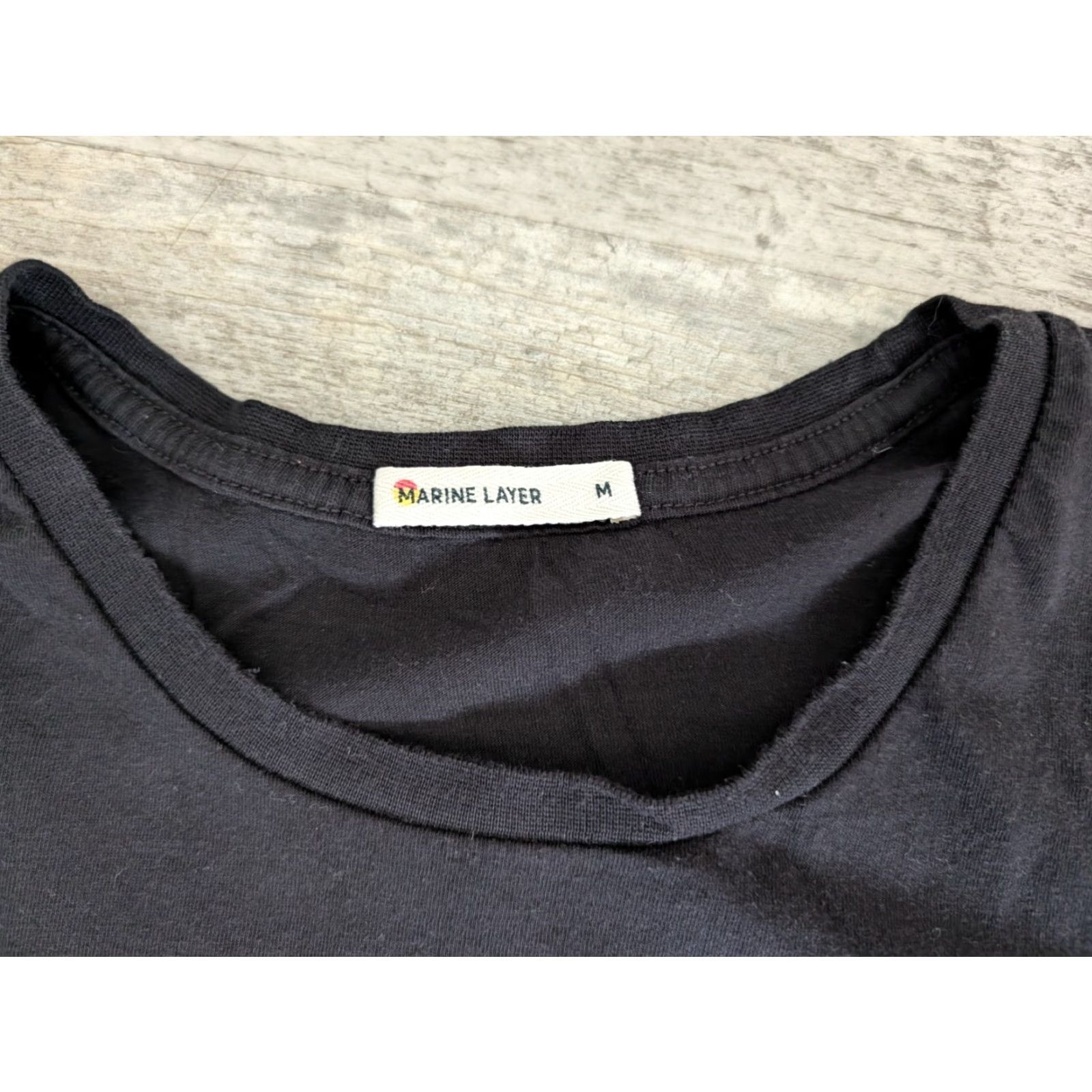 Marine Layer VINTAGE Marine Layer Classic Black Crew Neck T Shirt Mens M EUC USA Made Size US M / EU 48-50 / 2 - 7 Thumbnail