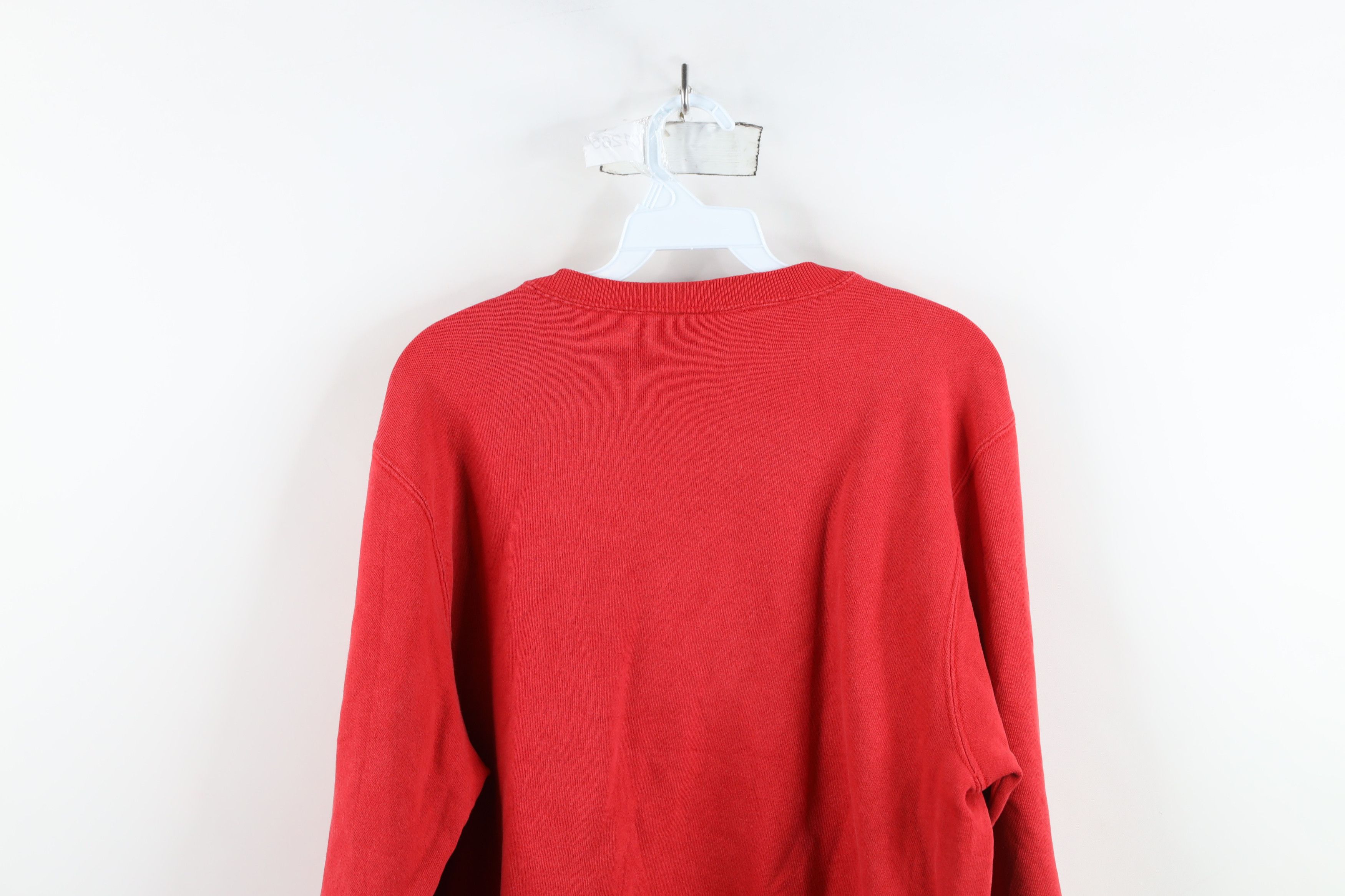 Champion × Vintage Vintage 90s Champion Spell Out Crewneck Sweatshirt Red Size US M / EU 48-50 / 2 - 13 Thumbnail
