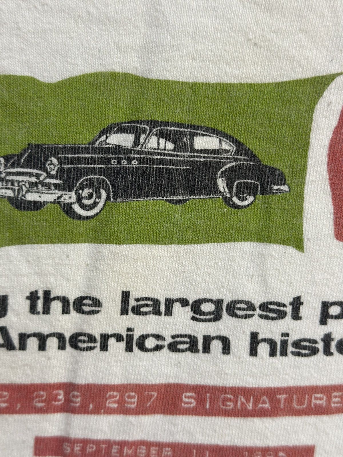 Sears × Vintage Vintage American History Oneita Faded Tee Size US L / EU 52-54 / 3 - 3 Thumbnail