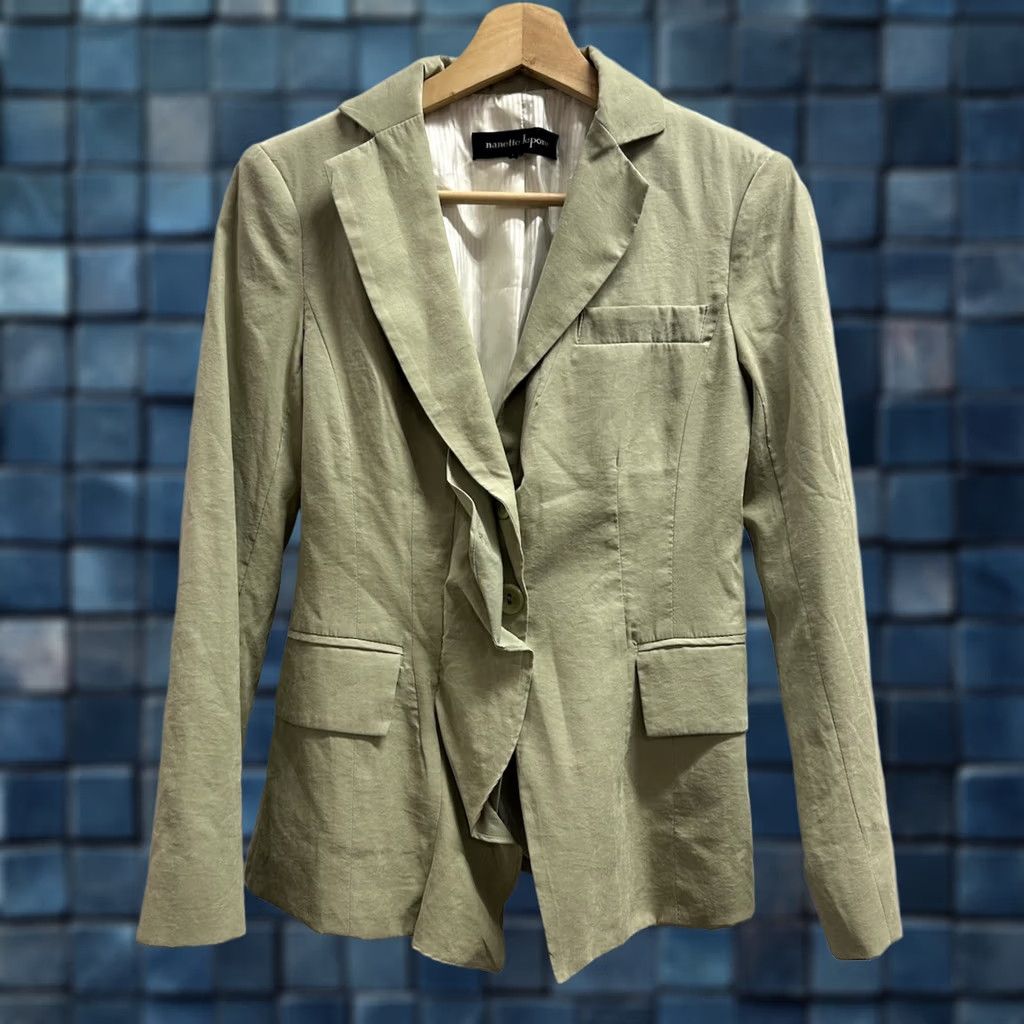 Nanette Lepore VINTAGE Women’s Nanette Lepore Mint Light Green Business Jacket Made In USA Size 2 Size XS / US 0-2 / IT 36-38 - 1 Thumbnail