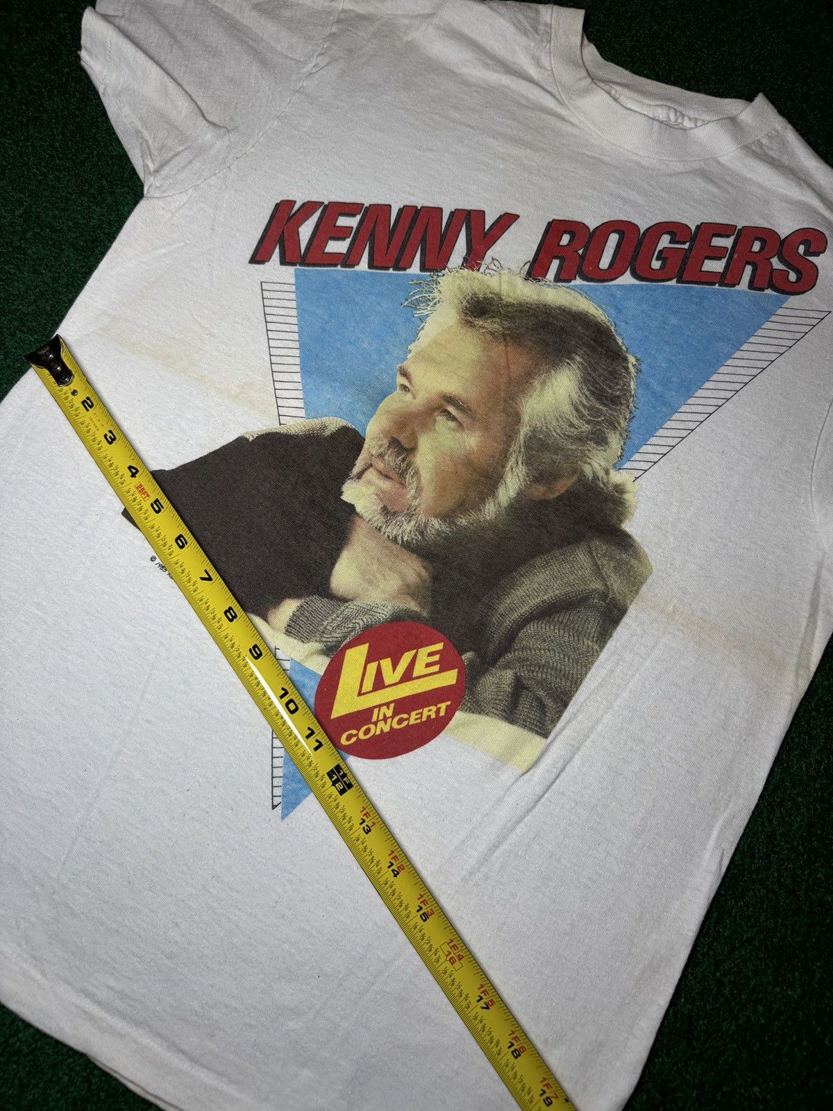 Band Tees Vintage 80s Kenny Rogers Live In Concert Lrg Hanes T Shirt Size US L / EU 52-54 / 3 - 9 Thumbnail