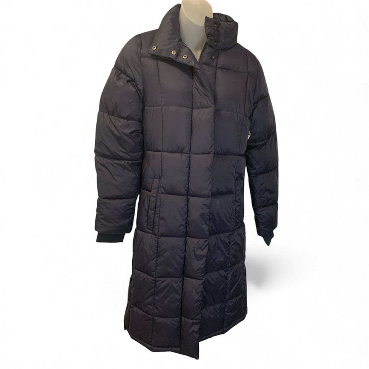 Other Long Navy Blue Puffer Coat (item#10043) Size XS / US 0-2 / IT 36-38 - 5 Thumbnail
