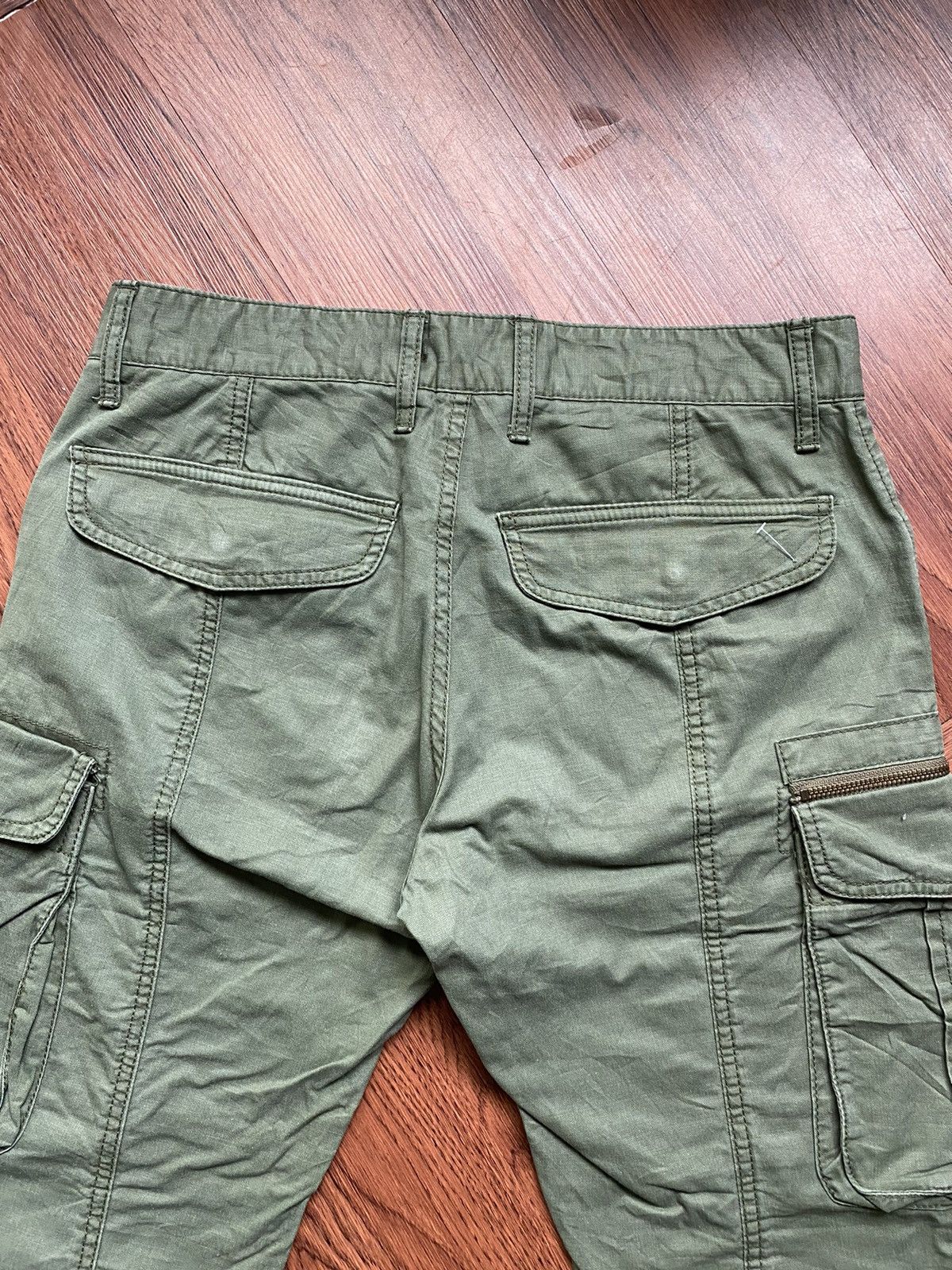 Japanese Brand Surplus Cargo Flare Pants Size US 33 - 4 Thumbnail