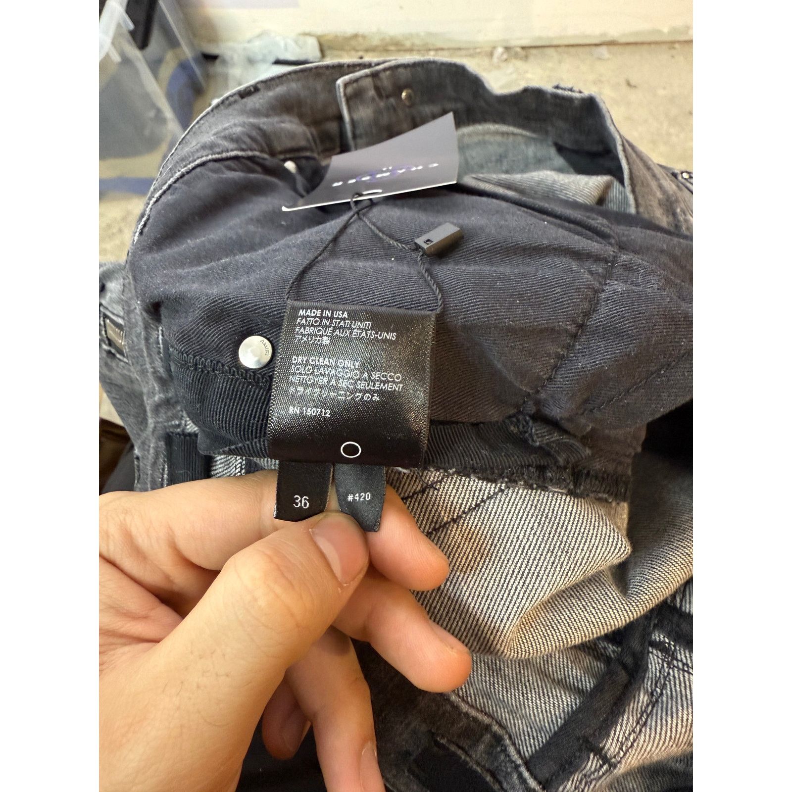Amiri Amiri MX2 Grey & Black Jeans Size US 36 / EU 52 - 4 Thumbnail