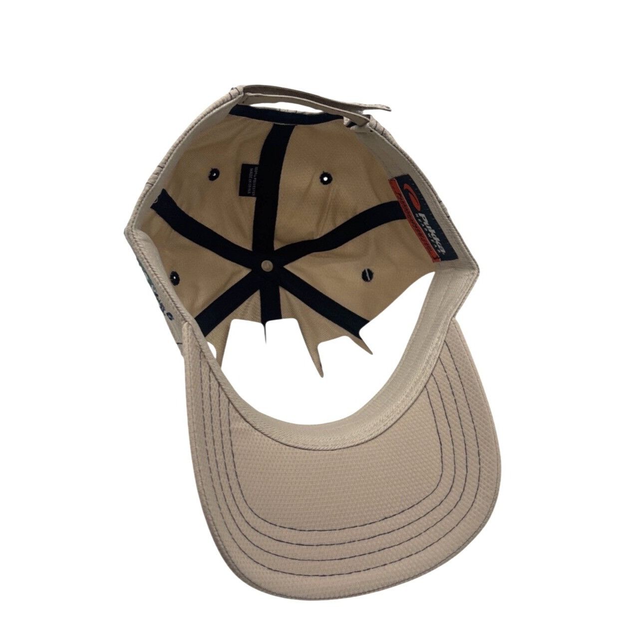 Other Pukka Tee- Embroidered Mesh Golf Cap/ Hat, Beige, OS Size ONE SIZE - 6 Thumbnail
