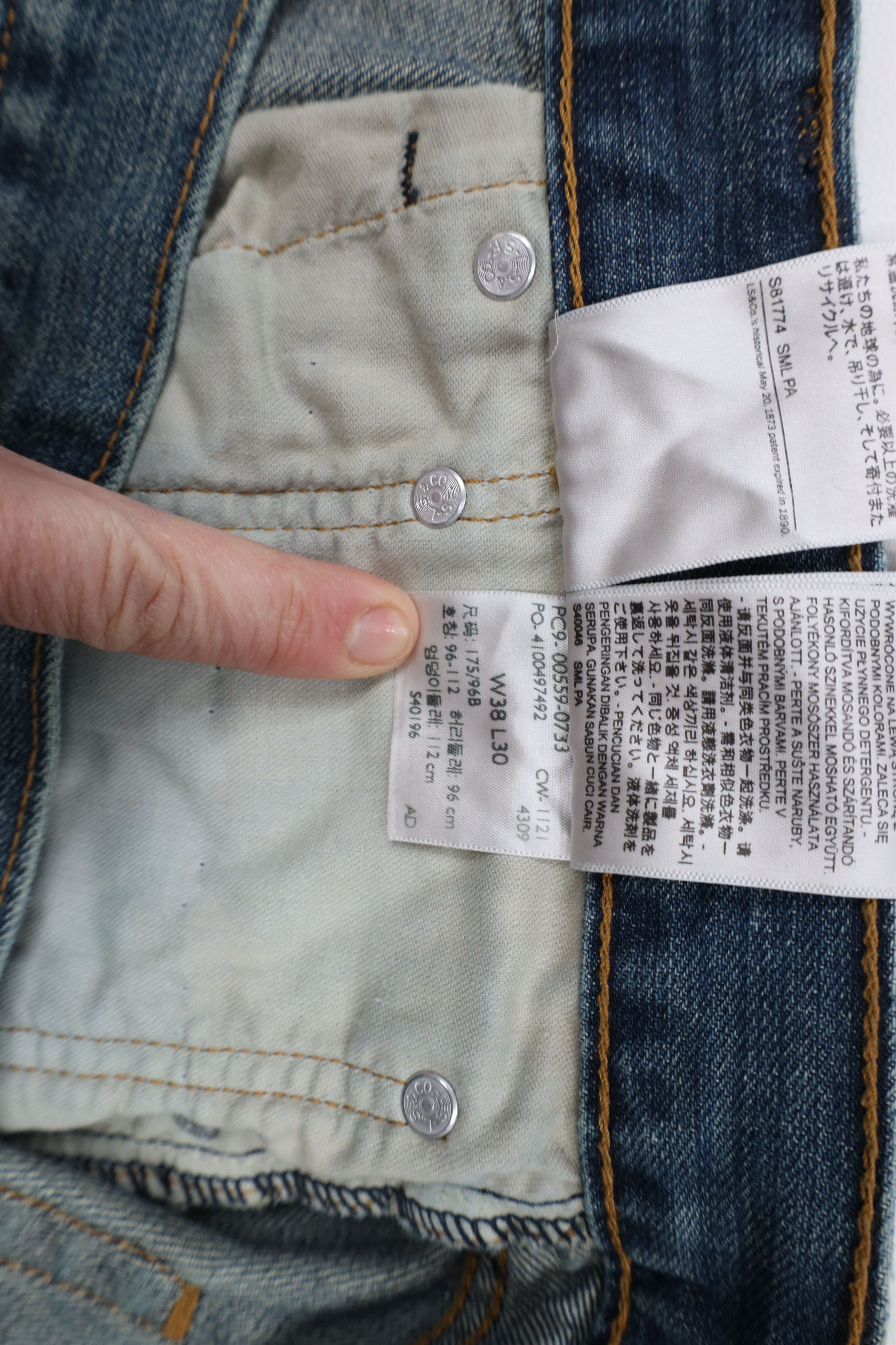 Levi's × Vintage Vintage Y2K Levis 559 Relaxed Fit Straight Leg Jeans Blue Size US 38 / EU 54 - 8 Thumbnail