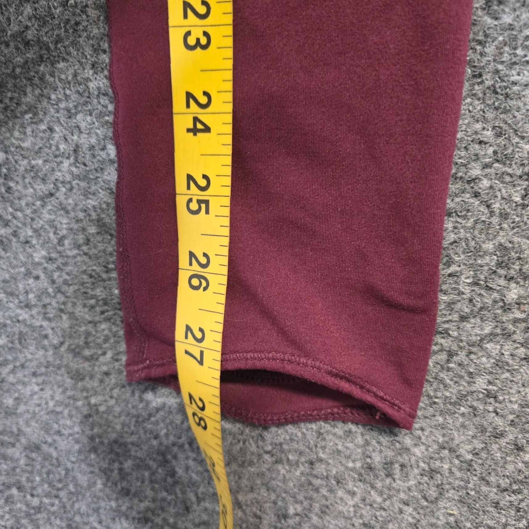Free People Free People Pants Women Small Red Burgundy Stretch Legging Workout Casual Ankle Skinny Activewear Casual Wear Womens Size 28" / US 6 / IT 42 - 7 Thumbnail
