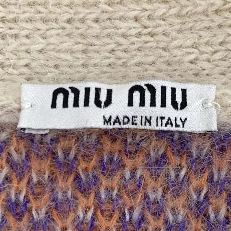 Miu Miu Miu Miu Colorblock Mohair Cardigan for Women . Size XS / US 0-2 / IT 36-38 - 6 Thumbnail