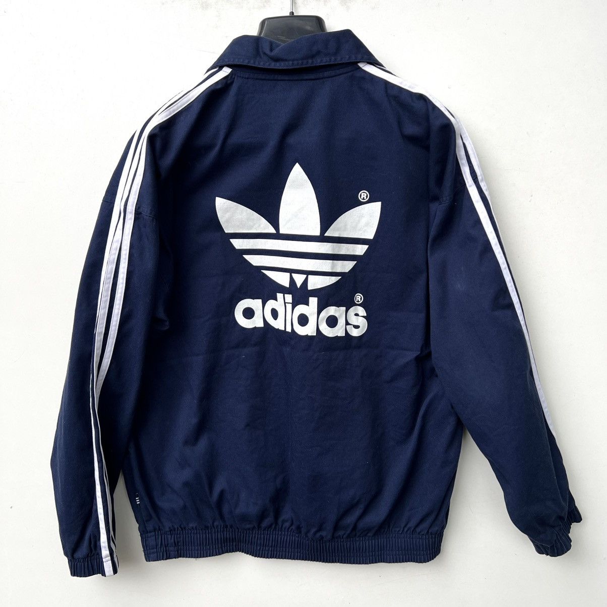 Adidas Adidas Vintage 90s Big Trifold Drill Top Jacket Size US L / EU 52-54 / 3 - 6 Thumbnail