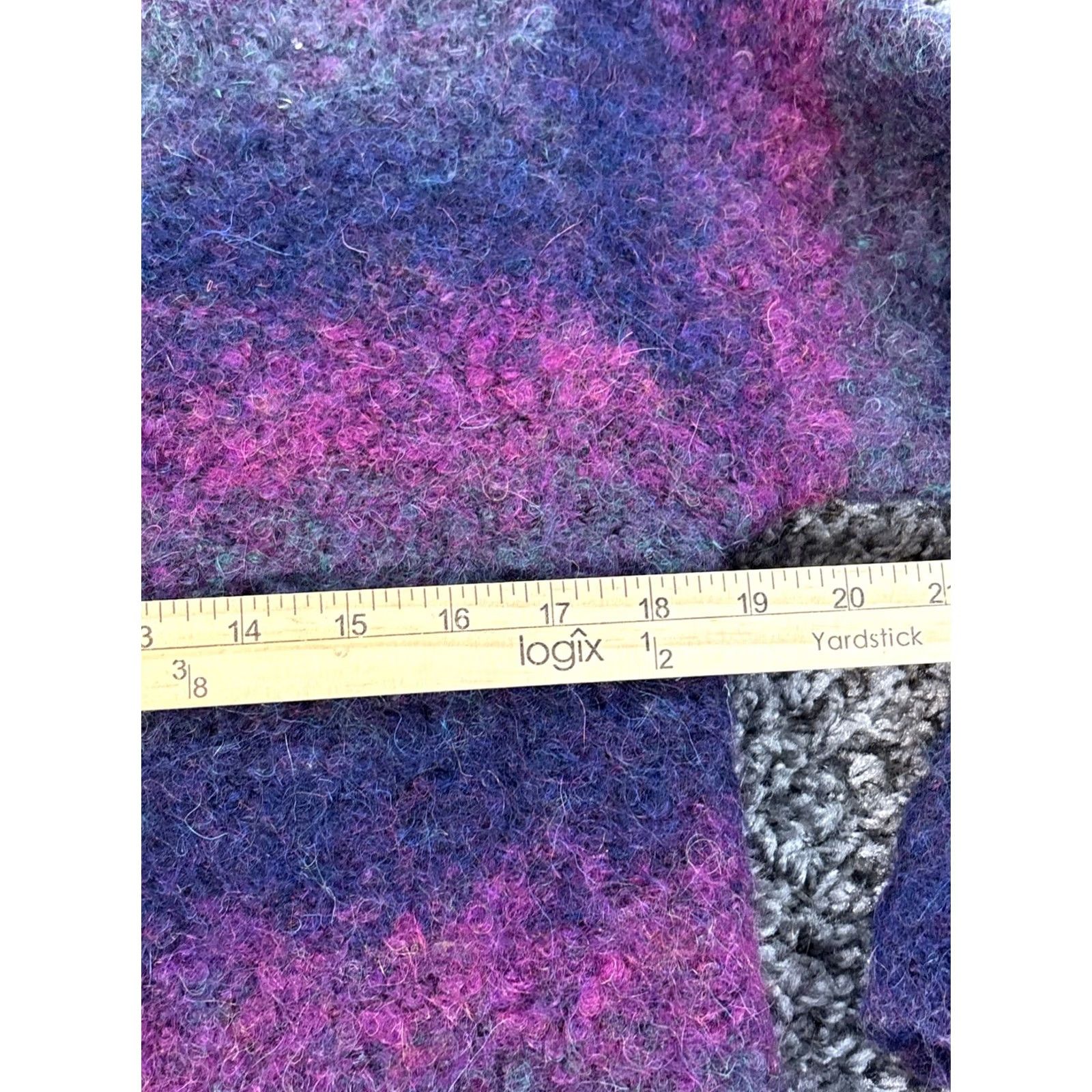 Pinko VINTAGE Cardigan Sweater Womens Small Mohair Purple Pink Fuzzy Boho 90s Bohemian Womens Cardigan Mohair Pink Purple S Small Size S / US 4 / IT 40 - 3 Thumbnail