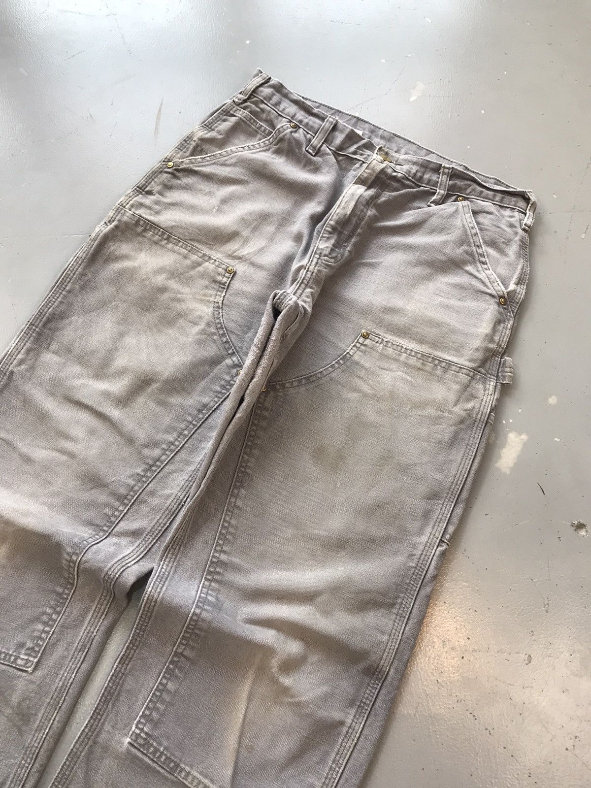 Carhartt × Vintage Vintage Carhartt B136 GYL double knee denim Size US 32 / EU 48 - 3 Thumbnail
