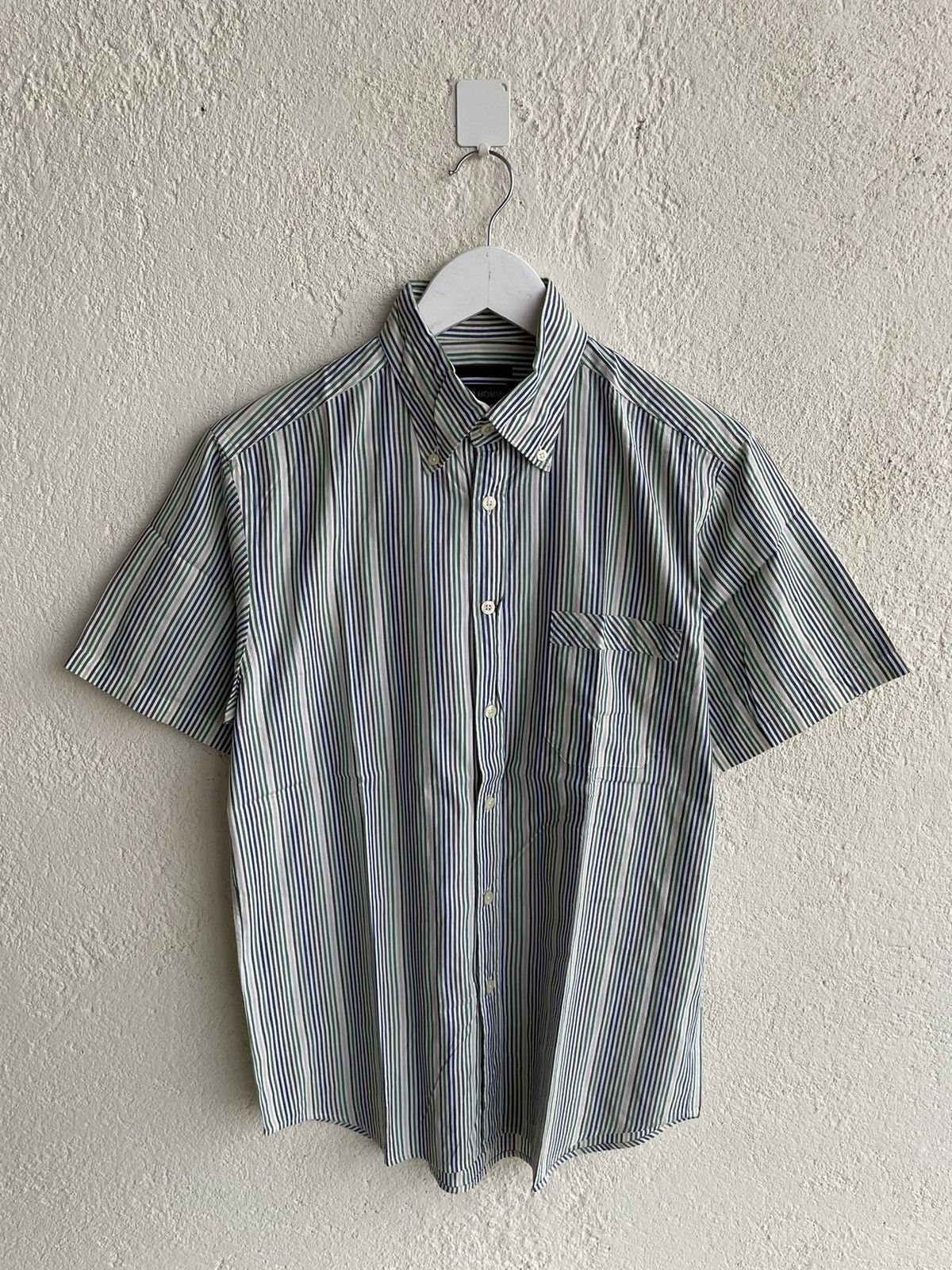 Yohji Yamamoto 2000s Archive Ined by yojhi yamamoto Stripe Shirt Size US M / EU 48-50 / 2 - 2 Thumbnail