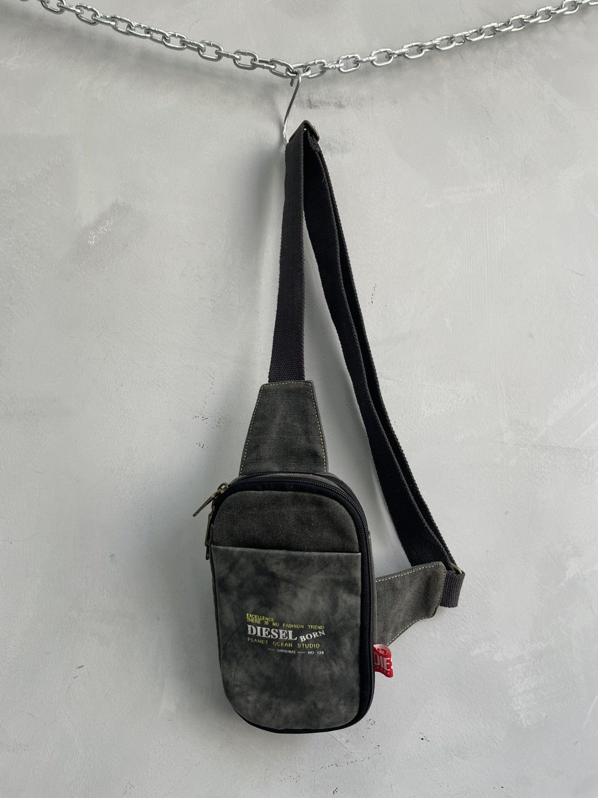 Diesel Diesel mini oakley style y2k sling bag hype canvas Size ONE SIZE - 1 Thumbnail
