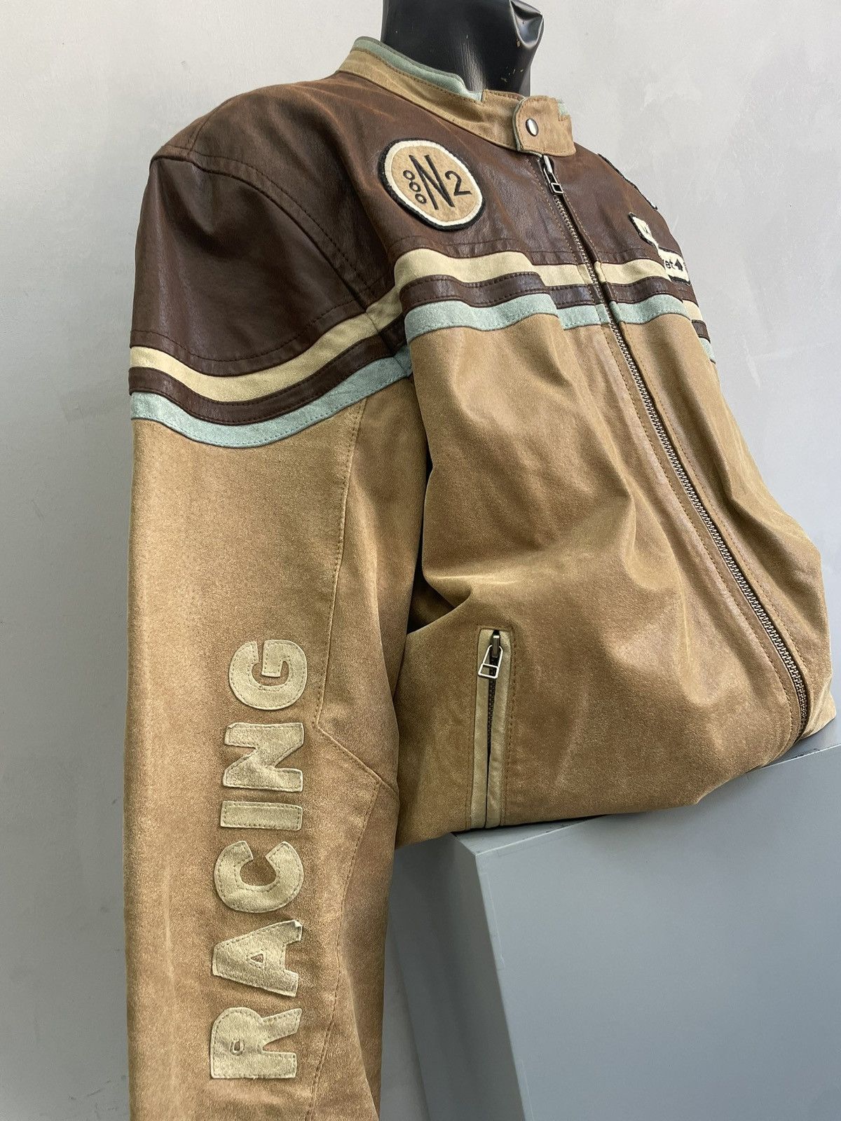 Marlboro Racing moto Marlboro style leather y2k jacket Size US XL / EU 56 / 4 - 5 Thumbnail