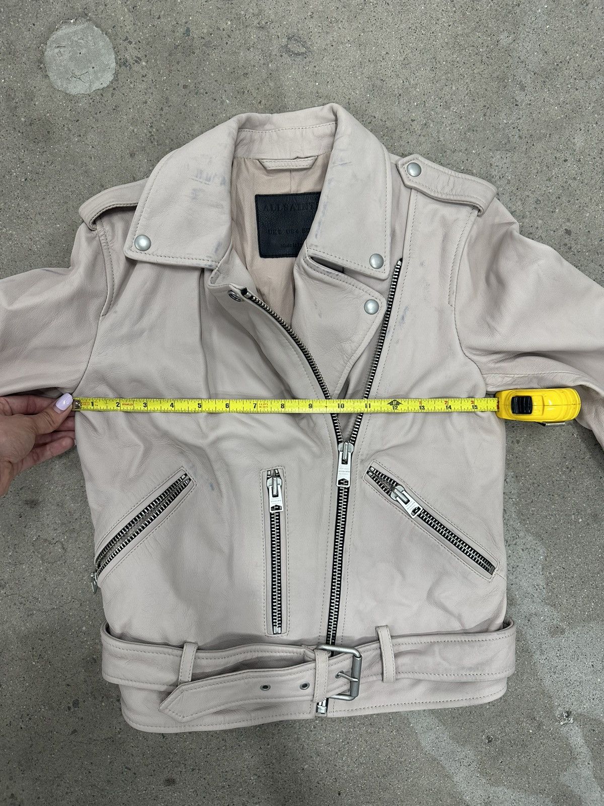 Allsaints ALLSAINTS Lambskin leather Motorcycle Jacket Size XS / US 0-2 / IT 36-38 - 4 Thumbnail