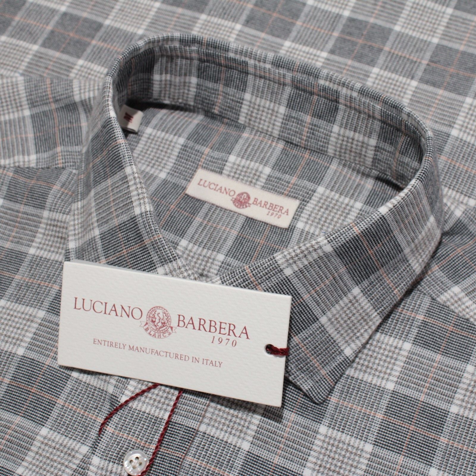Luciano Barbera New with tags Shirt Size M US In Gray