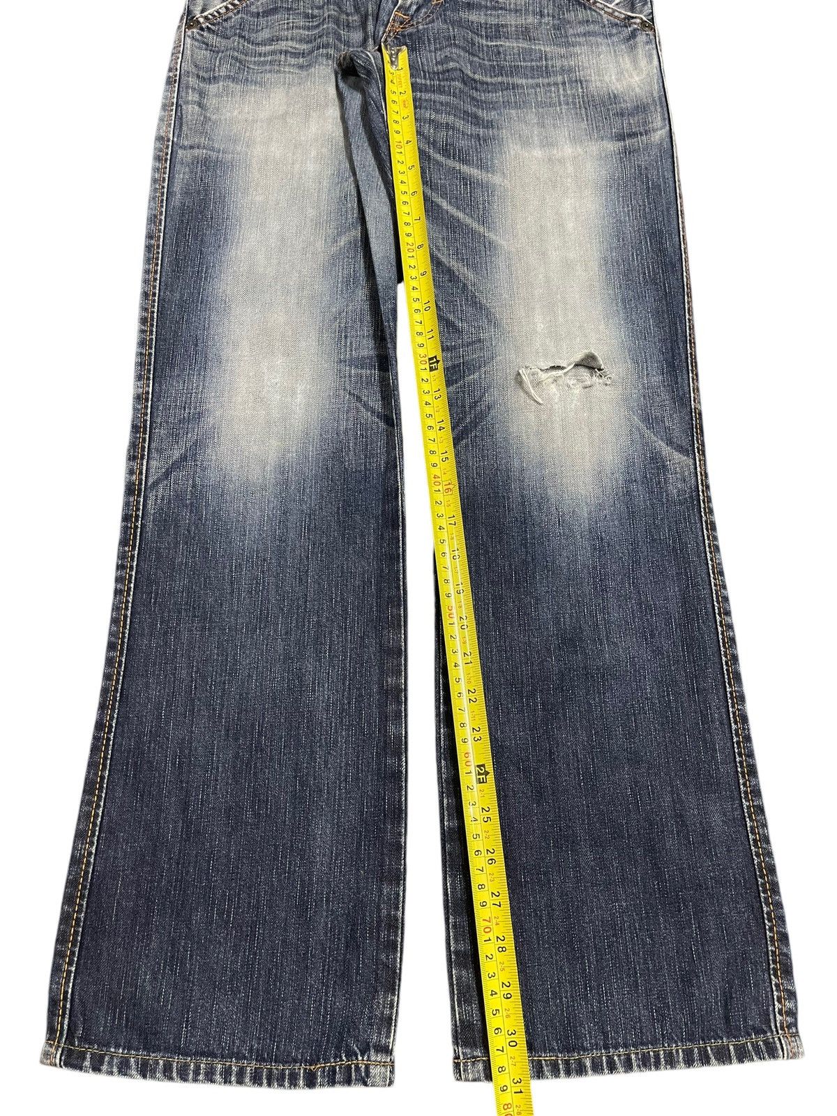 Edwin Vintage Edwin Blue Trip Faded Wash Style Loose Jeans Size US 30 / EU 46 - 14 Thumbnail