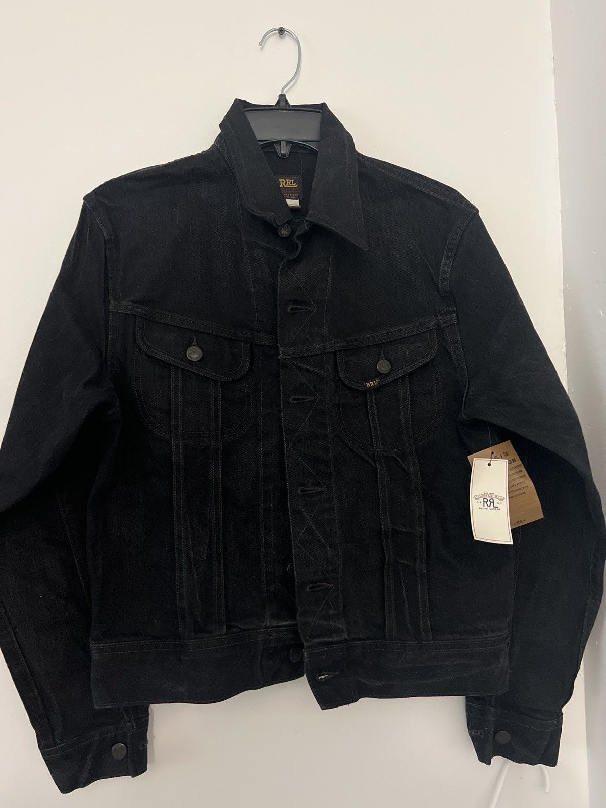 Polo Ralph Lauren Worn-In Black Denim Trucker Jacket | Grailed