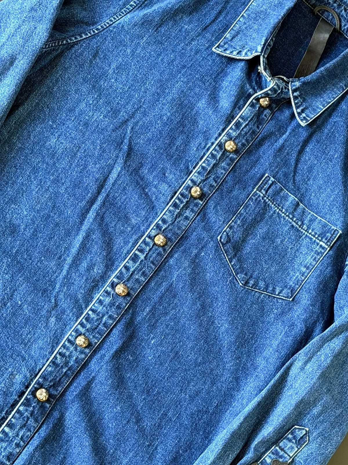 Chrome Hearts Chrome Hearts Cross-Skin Blue Denim Shirt Size US M / EU 48-50 / 2 - 3 Thumbnail