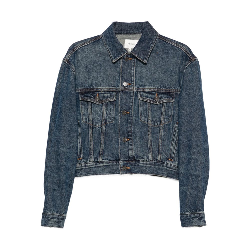 Frame Frame BLUE Jackets - Denim Jackets Size S / US 4 / IT 40 - 1 Thumbnail