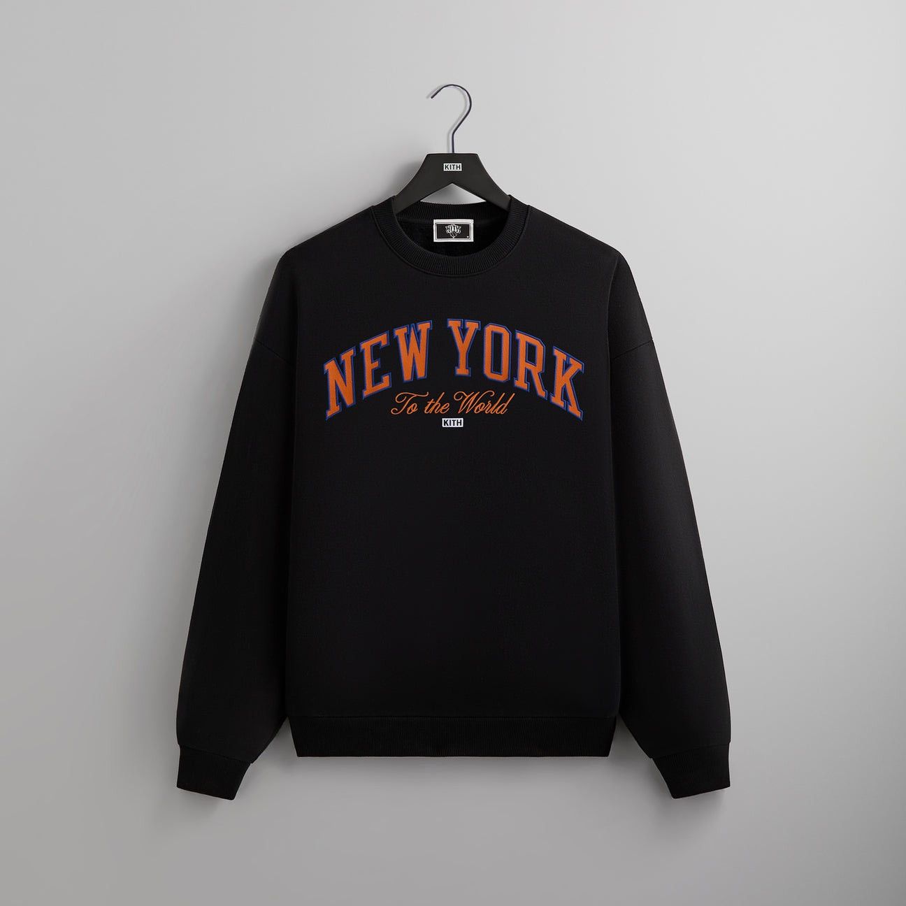 Kith Kith for the NY Knicks Vintage Nelson Crewneck Black XL Size US XL / EU 56 / 4 - 1 Thumbnail