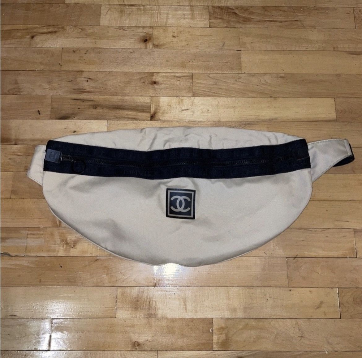 Chanel Bum Cc Sports Fanny Pack Waist Pouch Sports 239579 Navy X