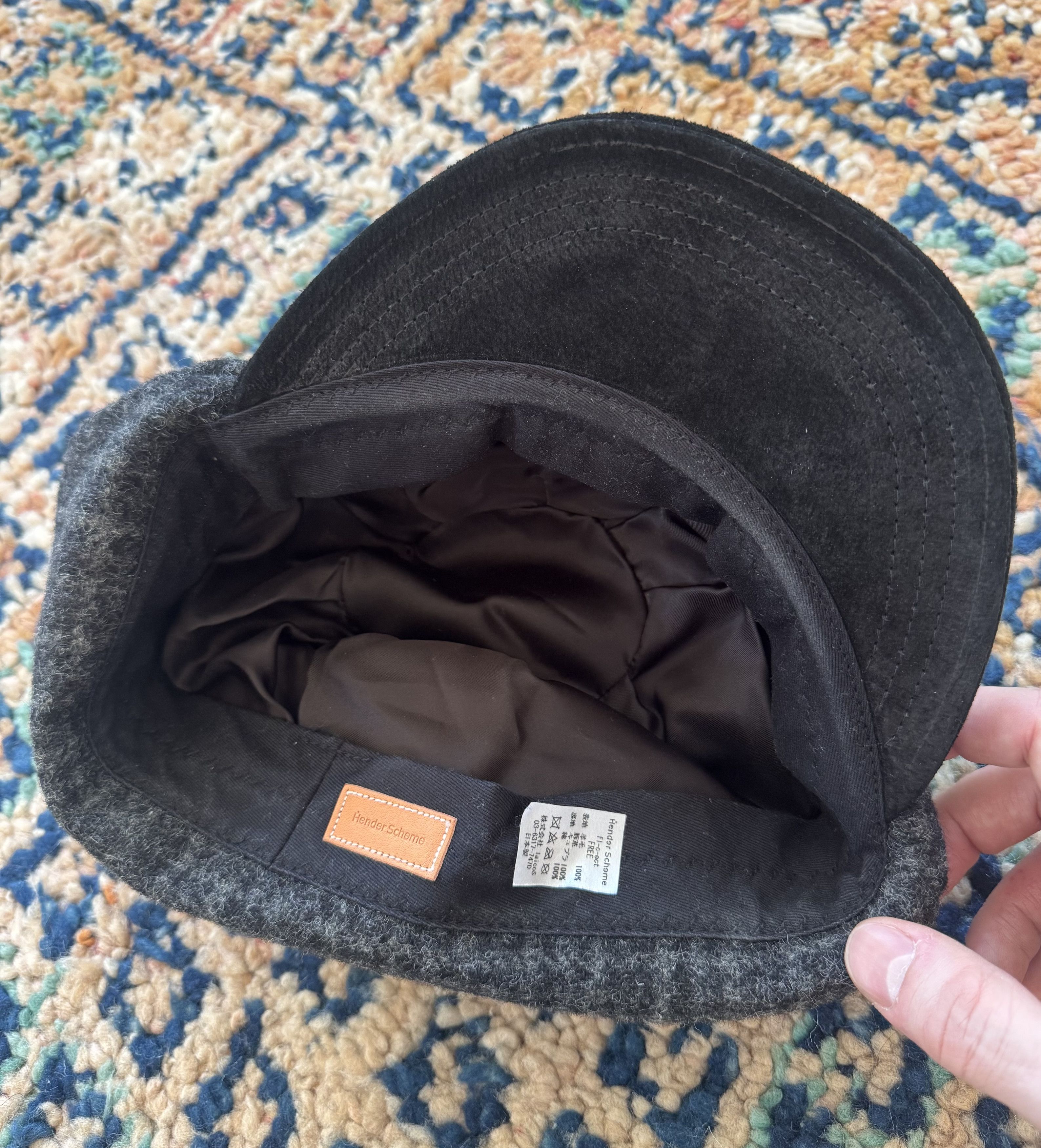Hender Scheme Hender Scheme Tweed Ear Cap black Size ONE SIZE - 4 Thumbnail
